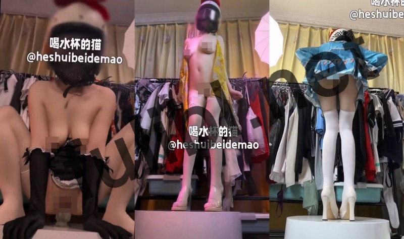巨乳奶妈福利姬@喝水杯的猫 抖音风裸舞尺度作 第二弹[90V/396M]