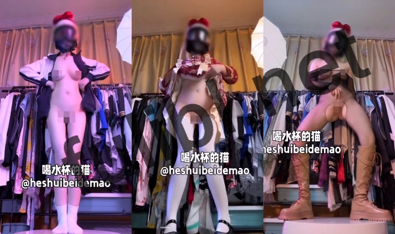 巨乳奶妈福利姬@喝水杯的猫 抖音风裸舞尺度作 第二弹[90V/396M]